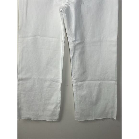 J Crew Slim Wide Leg Jean in White Wash Womens 32 Denim Jeans - Picture 6 of 12